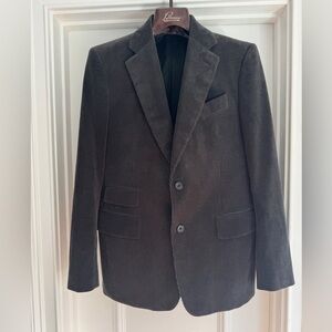 ⚡️Thomas Pink Corduroy Black Cotton Cashmere Blazer Suit Jacket size 40